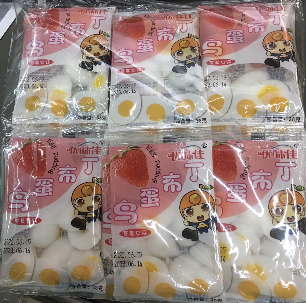 ไข่(ฟรุต เฟลเวอร์ เจลลี่) สตรอ+แอปเปิ้ล38g*30pcs(ยู เว่ย เจีย)