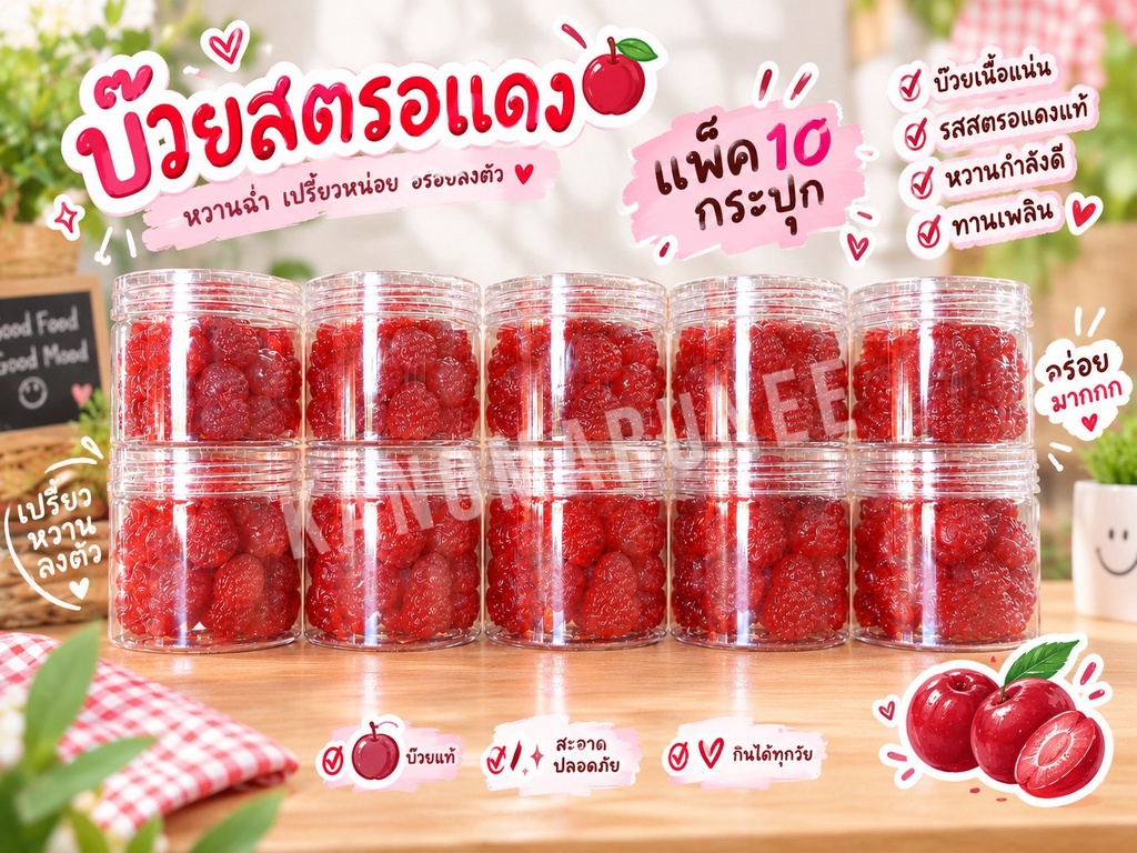 บ๊วยสตอรอแดง /10 pcs
