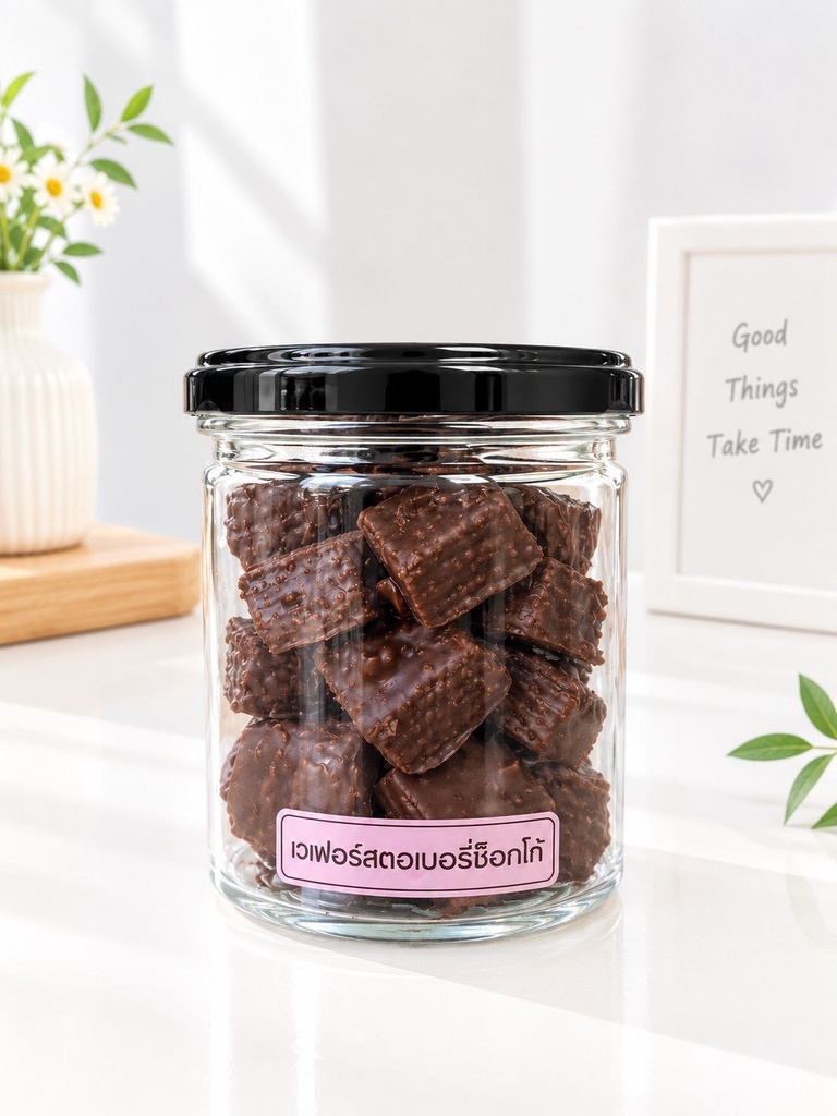 เวเฟอร์สตรอช็อคโก้*10pcs