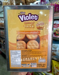 (KCG)ปี๊บเล็ก ไวโอแลตแครกเกอร์เค็ม 1.3 กก.